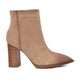 Carmela Ankle Boot with Block Heel 160918 - Beige - My Shoe Shop - boot