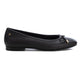 Carmela Ballerina with Bow 161791 - Black - My Shoe Shop - Ballerina