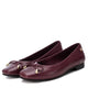 Carmela Ballerina with Bow Detail 161791 - Burgundy - My Shoe Shop - Ballerina