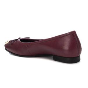 Carmela Ballerina with Bow Detail 161791 - Burgundy - My Shoe Shop - Ballerina