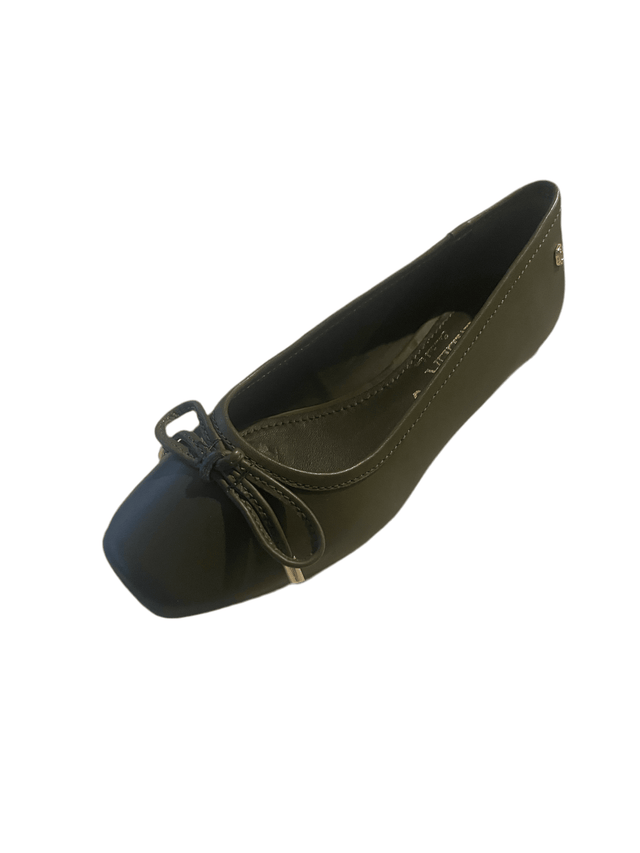 Carmela Ballerina with Bow Detail - 161791 - Khaki - My Shoe Shop - Ballerina