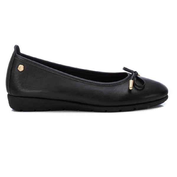 Carmela Ballerina with Bow Detail 161985 - Black - My Shoe Shop - Ballerina