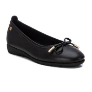 Carmela Ballerina with Bow Detail 161985 - Black - My Shoe Shop - Ballerina