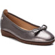 Carmela Ballerina with Bow Detail 161985 - Silver (Plom) - My Shoe Shop - Ballerina