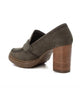 Carmela Block Heel 161137 - Khaki - My Shoe Shop - Heel