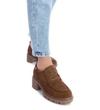 Carmela Chunky Lace-up Shoe 161133 - Camel - My Shoe Shop - Loafer
