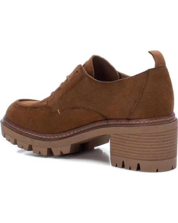 Carmela Chunky Lace-up Shoe 161133 - Camel - My Shoe Shop - Loafer