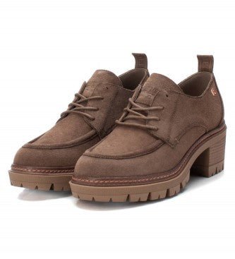 Carmela Chunky Lace-up Shoe 161133 - Taupe - My Shoe Shop - General