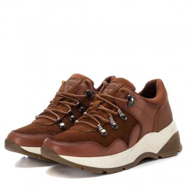 Carmela Chunky Sneaker with White Sole 160155 -Camel - My Shoe Shop - Sneaker