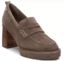 Carmela Closed Block Heel Shoe 161857 - Taupe - My Shoe Shop - Heels