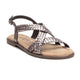 Carmela Flat Leather Sandal 162387 - Silver (Plomo) - My Shoe Shop - sandal