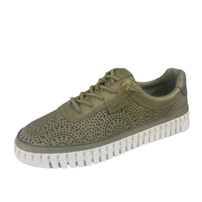Carmela Lasercut Leather Sneaker 162327- Khaki - My Shoe Shop - Sneaker