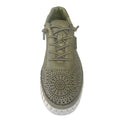 Carmela Lasercut Leather Sneaker 162327- Khaki - My Shoe Shop - Sneaker