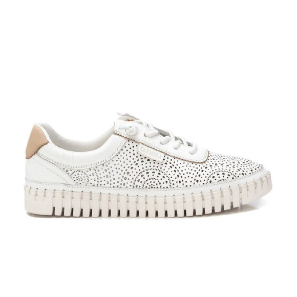 Carmela Lasercut Leather Sneaker 162327 - White - My Shoe Shop - Sneaker