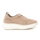 Carmela Lasercut Suede Sneaker 162325 - Beige - My Shoe Shop - Sneaker