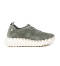 Carmela Lasercut Suede Sneaker 162325 - Khaki - My Shoe Shop - Sneaker