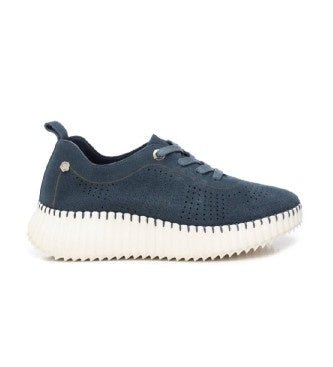 Carmela Lasercut Suede Sneaker 162325 - Navy - My Shoe Shop - Sneaker