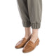 Carmela Leather Moccasin with Rosette Pattern 162170 - Camel - My Shoe Shop - Moccasin