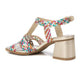 Carmela Leather Sandal with Block Heel 162190 - Multicoloured - My Shoe Shop - sandal