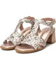 Carmela Leather Sandal with Block Heel 162190 - Nude - My Shoe Shop - sandal