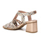 Carmela Leather Sandal with Block Heel 162190 - Nude - My Shoe Shop - sandal