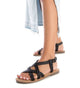 Carmela Leather Sandals 161648 - Black - My Shoe Shop - sandal