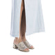 Carmela Leather Slip-in Sandal with Block Heel 162191 - Gold - My Shoe Shop - Sandal