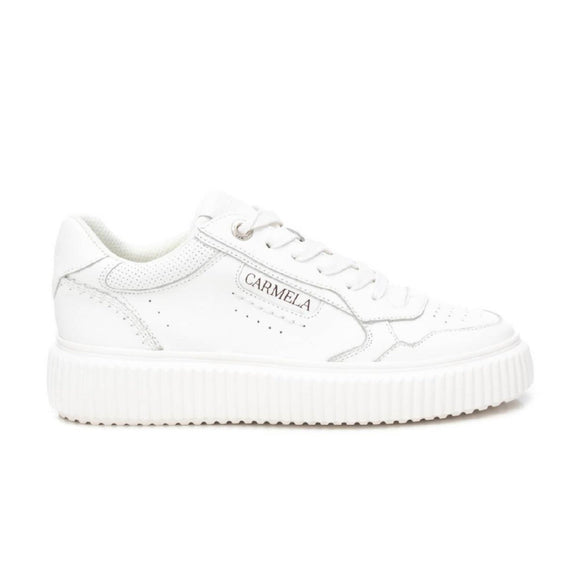 Carmela Leather Sneaker 162294 - White - My Shoe Shop - Sneaker
