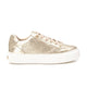 Carmela Leather Sneaker w Rosette Pattern 162058 - Gold - My Shoe Shop - Sneaker