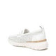 Carmela Leather Wedge Moccasin with Rosette Pattern 162275 -White - My Shoe Shop - Moccasin