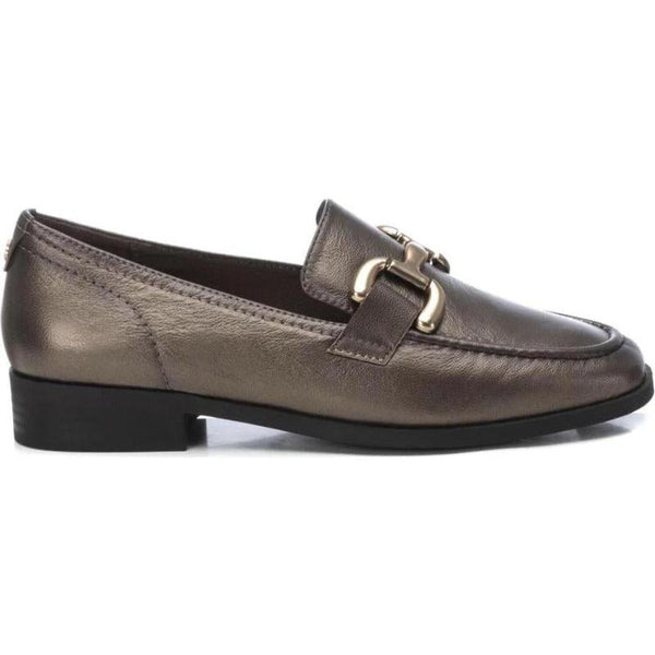 Carmela Loafer with Link Detail 161965 - Silver - My Shoe Shop - Loafer