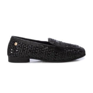 Carmela Open Leather Moccasin 162410 - Black - My Shoe Shop - Moccasin