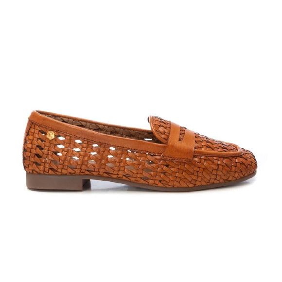 Carmela Open Leather Moccasin 162410 - Camel - My Shoe Shop - Moccasin
