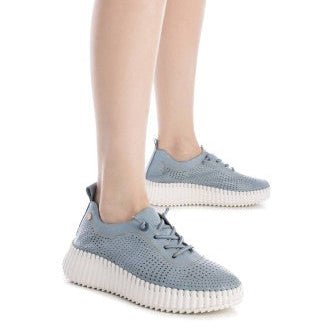 Carmela Soft Sole Leather Sneaker 162369 - Jeans - My Shoe Shop - Sneaker