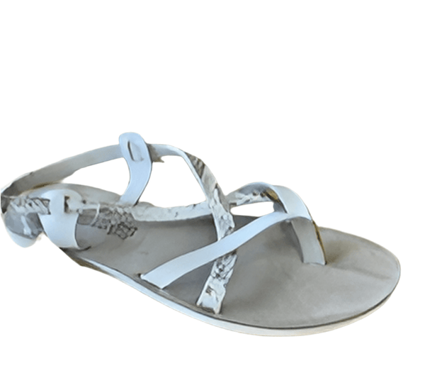 Fantasy Sandal Anelia - White Snake - My Shoe Shop - sandal