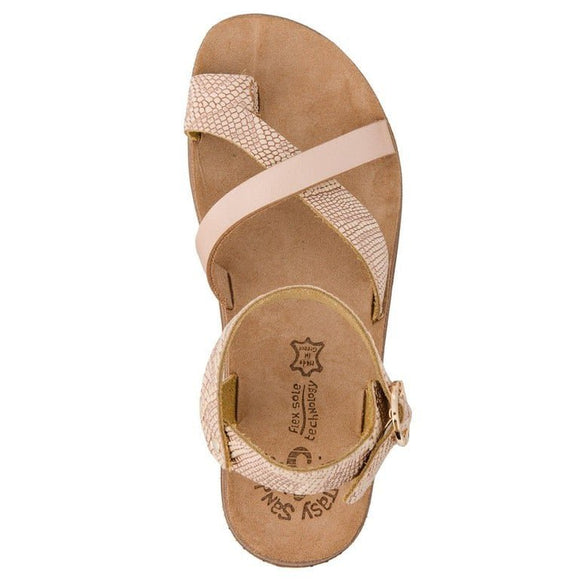 Fantasy Sandals S9045 River – Rosegold Lizard - My Shoe Shop - Sandals