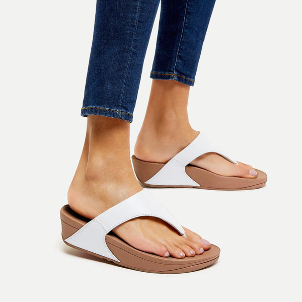 FitFlop Lulu Leather - White - My Shoe Shop - Comfort
