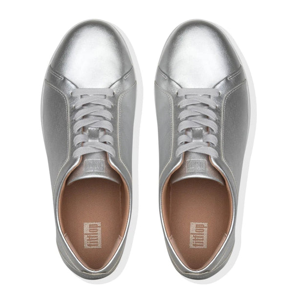 FitFlop Rally Leather - Silver - My Shoe Shop - General