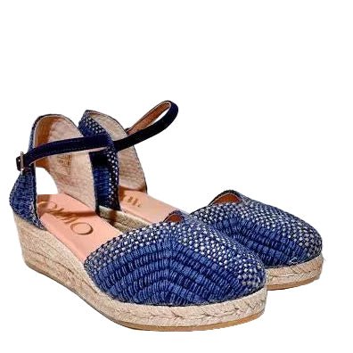 Gaimo Belmira Pala V0002 Low Wedge -Blue - My Shoe Shop - Espadrille