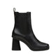 Gaimo Elin V0002 Ankle Boot with Elastic Side with Block Heel - Black - My Shoe Shop - boot