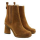 Gaimo Elin V0006 Ankle Boot with Elastic Side with Block Heel - Habano - My Shoe Shop - boot