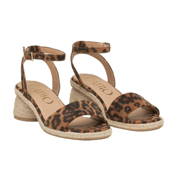 Gaimo Evony V0008 Single Strap Ankle Tie - Leopard - My Shoe Shop - Heel