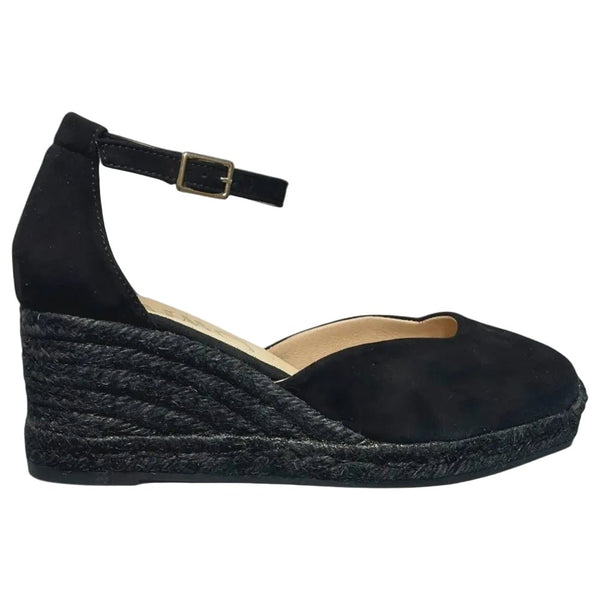 Gaimo Hester V0004 Suede Closed Wedge - Black - My Shoe Shop - Wedge