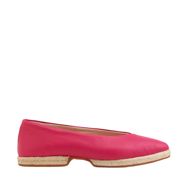 Gaimo Illy Leather Pointy Espadrille Ballerina - Kenzo Pink - My Shoe Shop - General