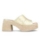 Gaimo Kala V0021 Slip in Mule with Block Heel -Odin Carrara - My Shoe Shop - Espadrille