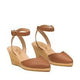 Gaimo Oriana V0003 Leather Pointed Nose Espadrille -Praline - My Shoe Shop - Wedge