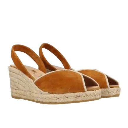 Gaimo Riby5 V0004 Suede Peep-Toe Wedge -Cuero - My Shoe Shop - Wedge