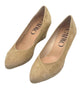 Gaimo Suede Closed Pointy Espadrille Wedge - Camel - My Shoe Shop - General