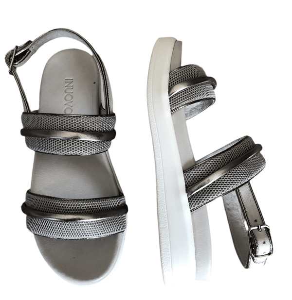 Inouvo Sandal 108007 Wedge Sandal - Ice - My Shoe Shop - sandal