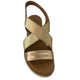 Inuovo 113015 Criss Cross Low Wedge Sandal - Metallic Rose - My Shoe Shop - sandal